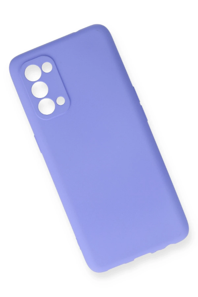 Newface Oppo Reno 5 Kılıf First Silikon - Lila resmi