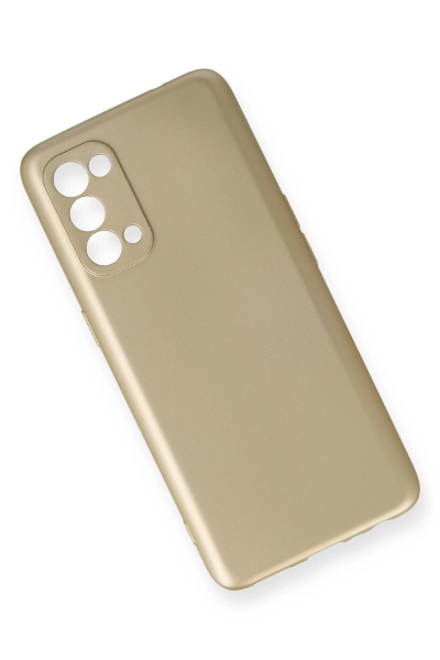 Newface Oppo Reno 5 Kılıf First Silikon - Gold resmi
