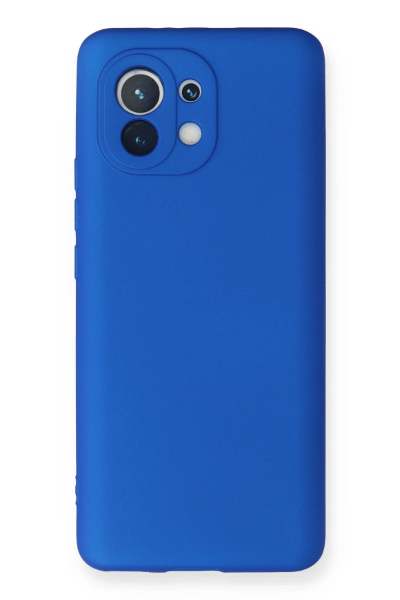 Newface Xiaomi Mi 11 Kılıf First Silikon - Mavi resmi