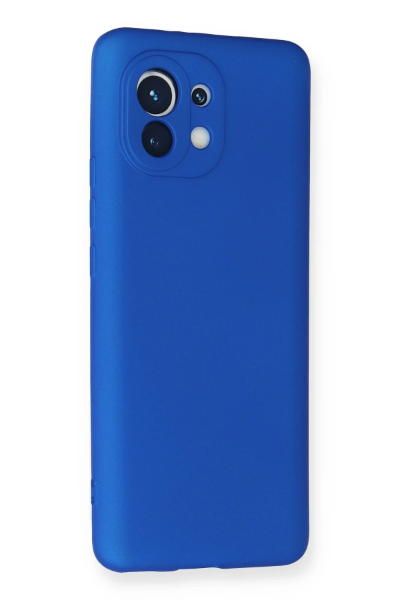 Newface Xiaomi Mi 11 Kılıf First Silikon - Mavi resmi