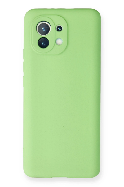 Newface Xiaomi Mi 11 Kılıf First Silikon - Yeşil resmi