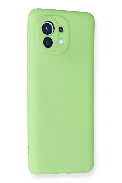 Newface Xiaomi Mi 11 Kılıf First Silikon - Yeşil resmi