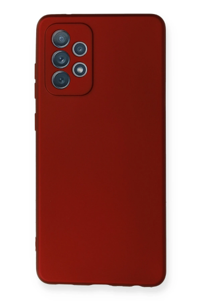 Newface Samsung Galaxy A72 Kılıf First Silikon - Bordo resmi