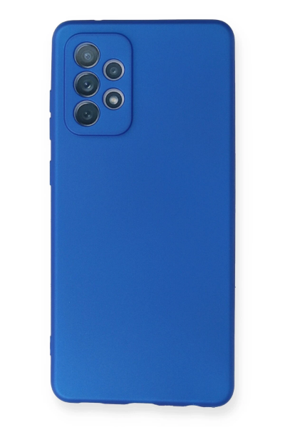 Newface Samsung Galaxy A72 Kılıf First Silikon - Mavi resmi
