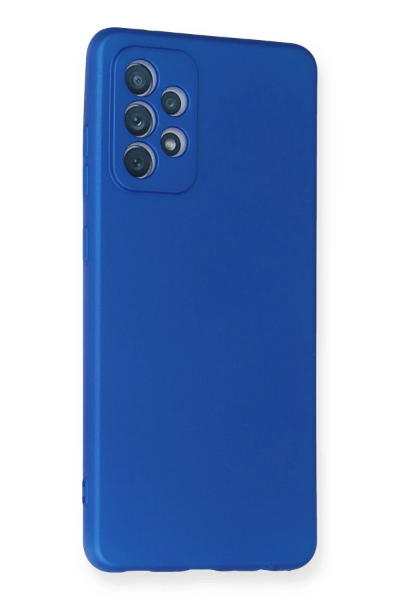 Newface Samsung Galaxy A72 Kılıf First Silikon - Mavi resmi