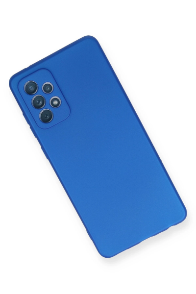 Newface Samsung Galaxy A72 Kılıf First Silikon - Mavi resmi