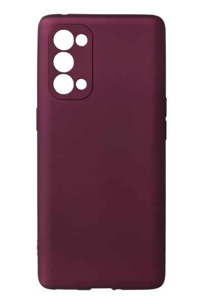 Newface Oppo Reno 5 Kılıf First Silikon - Mürdüm resmi