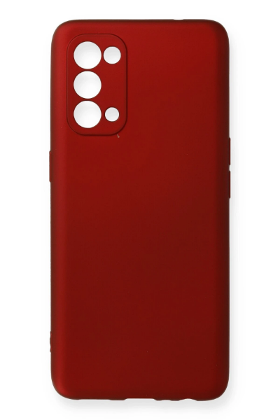 Newface Oppo Reno 5 Pro Kılıf First Silikon - Bordo resmi