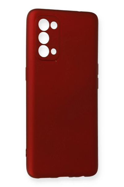 Newface Oppo Reno 5 Pro Kılıf First Silikon - Bordo resmi