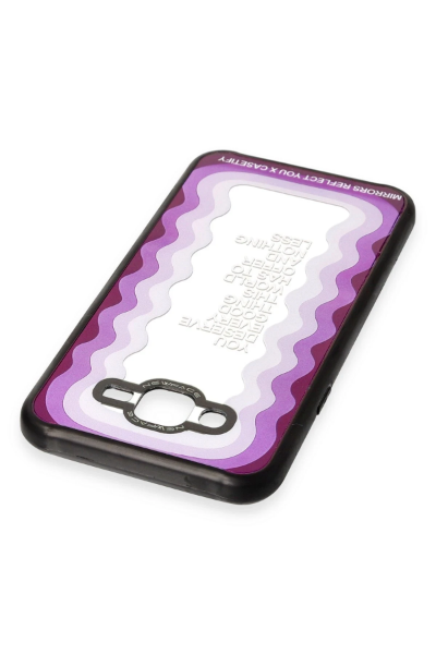 Newface Samsung Galaxy J7 Kılıf Mirror Desenli Kapak - Mirror - 5 resmi