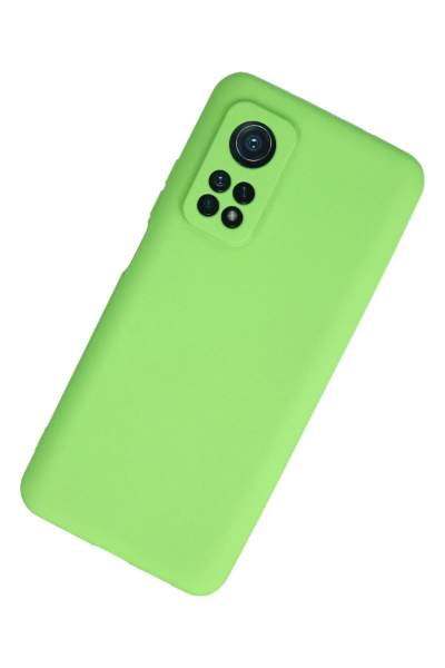 Newface Xiaomi Mi 10T Kılıf First Silikon - Yeşil resmi