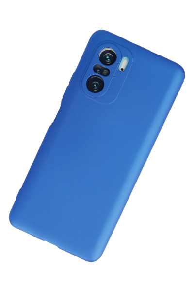 Newface Xiaomi Poco F3 Kılıf First Silikon - Mavi resmi
