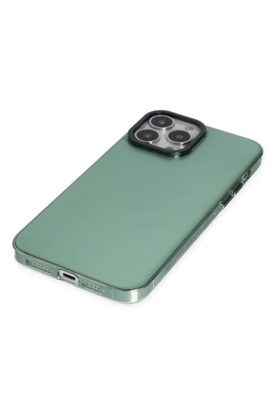 Newface iPhone 13 Pro Kılıf Anka PC Sert Metal Kapak - Yeşil resmi