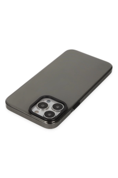 Newface iPhone 13 Pro Kılıf Anka PC Sert Metal Kapak - Siyah resmi