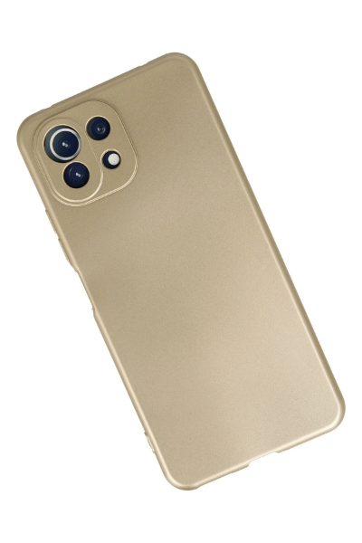 Newface Xiaomi Mİ 11 Lite Kılıf First Silikon - Gold resmi