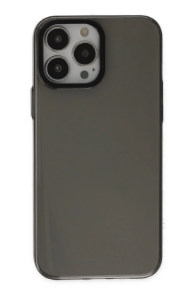 Newface iPhone 13 Pro Max Kılıf Anka PC Sert Metal Kapak - Siyah resmi