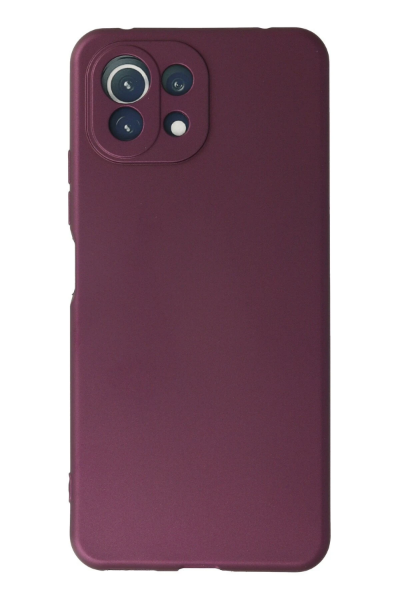 Newface Xiaomi Mİ 11 Lite Kılıf First Silikon - Mürdüm resmi