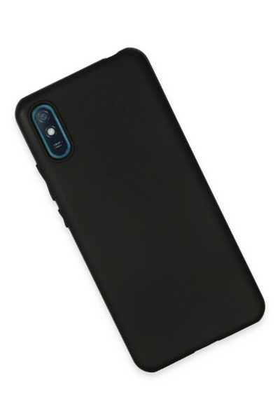 Newface Xiaomi Redmi 9A Kılıf First Silikon - Siyah resmi