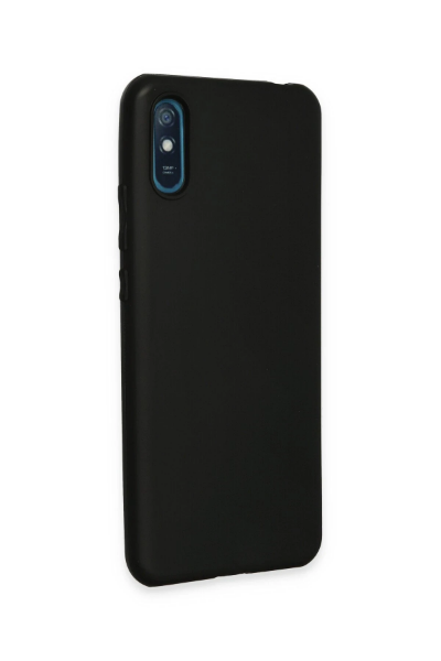 Newface Xiaomi Redmi 9A Kılıf First Silikon - Siyah resmi