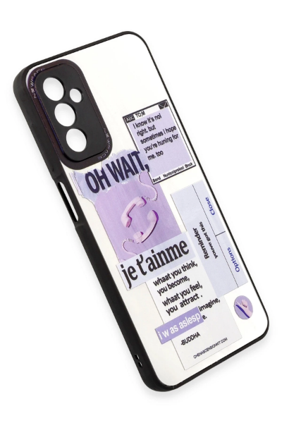 Newface Samsung Galaxy M23 Kılıf Mirror Desenli Kapak - Mirror - 4 resmi