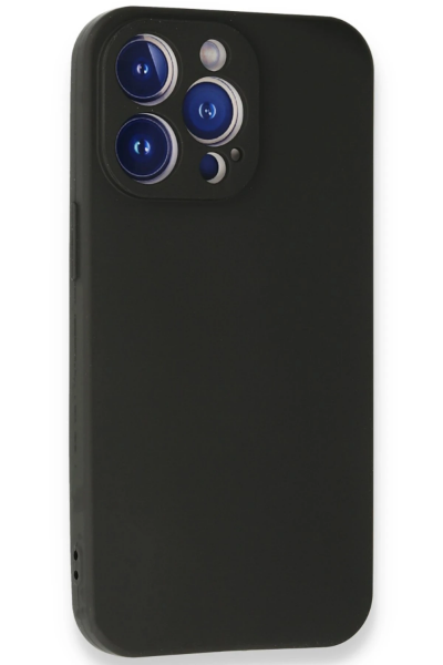 Newface iPhone 13 Pro Max Kılıf First Silikon - Siyah resmi