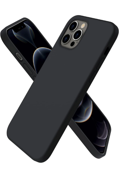 Newface iPhone 12 Pro Kılıf First Silikon - Siyah resmi