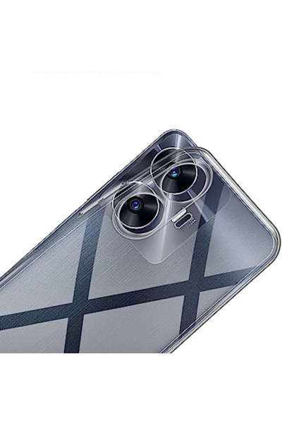 Newface Realme C55 Kılıf Lüx Şeffaf Silikon resmi