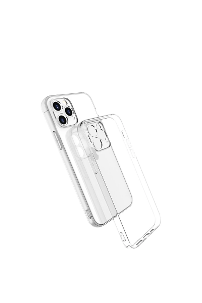 Newface iPhone 15 Pro Max Kılıf Lüx Şeffaf Silikon resmi