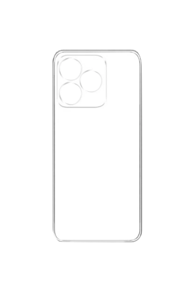 Newface Realme C53 Kılıf Lüx Şeffaf Silikon resmi