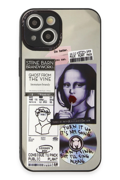 Newface iPhone 15 Kılıf Mirror Desenli Kapak - Mirror - 2 resmi