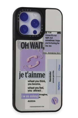 Newface iPhone 15 Pro Kılıf Mirror Desenli Kapak - Mirror - 4 resmi