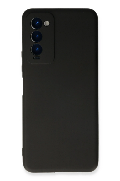 Newface Tecno Camon 18 Kılıf First Silikon - Siyah resmi