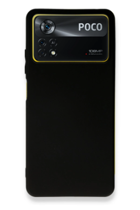 Newface Xiaomi Poco X4 Pro 5G Kılıf First Silikon - Siyah resmi