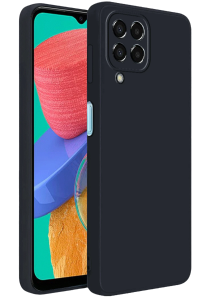 Newface Samsung Galaxy M33 Kılıf First Silikon - Siyah resmi