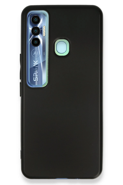 Newface Tecno Spark 7 Pro Kılıf First Silikon - Siyah resmi