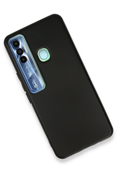 Newface Tecno Spark 7 Pro Kılıf First Silikon - Siyah resmi