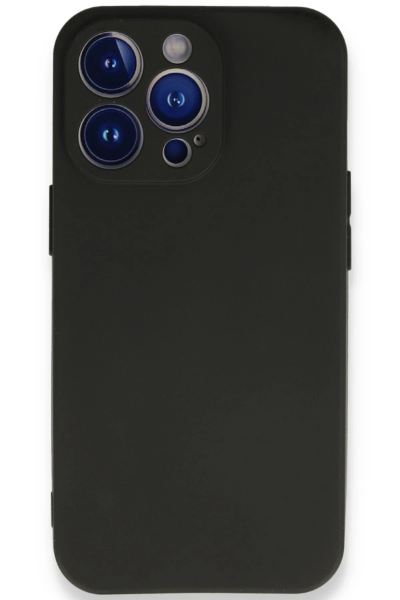 Newface iPhone 14 Pro Max Kılıf First Silikon - Siyah resmi