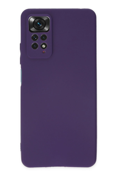 Newface Xiaomi Redmi Note 11 Pro Kılıf First Silikon - Mürdüm resmi