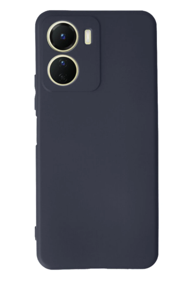 Newface Vivo Y16 Kılıf First Silikon - Lacivert resmi