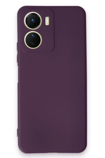 Newface Vivo Y16 Kılıf First Silikon - Mor resmi