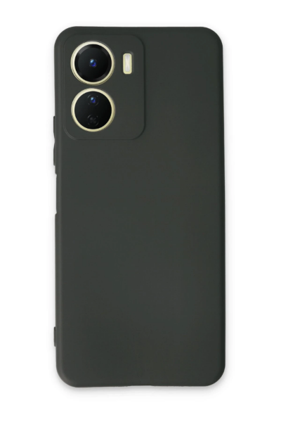 Newface Vivo Y16 Kılıf First Silikon - Koyu Yeşil resmi