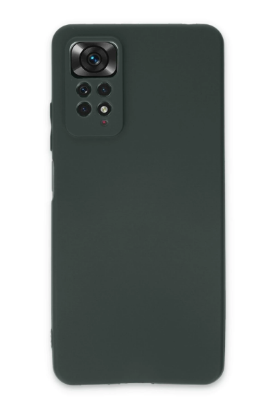 Newface Xiaomi Redmi Note 11 Pro Kılıf First Silikon - Koyu Yeşil resmi