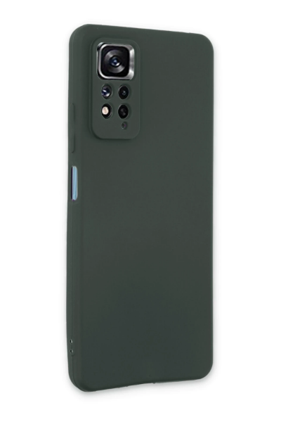 Newface Xiaomi Redmi Note 11 Pro Kılıf First Silikon - Koyu Yeşil resmi