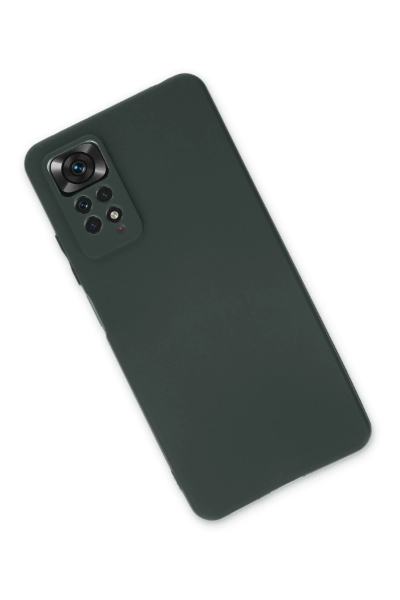 Newface Xiaomi Redmi Note 11 Pro Kılıf First Silikon - Koyu Yeşil resmi