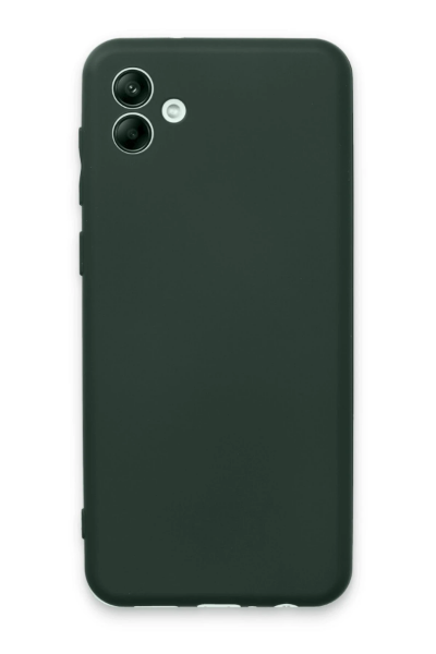 Newface Samsung Galaxy A04E Kılıf First Silikon - Koyu Yeşil resmi