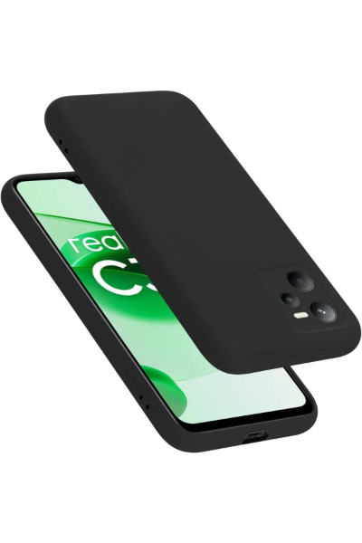 Newface Realme C35 Kılıf First Silikon - Siyah resmi