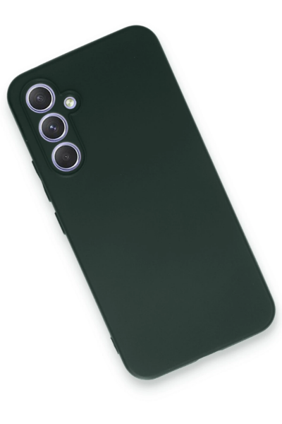 Newface Samsung Galaxy A54 5G Kılıf First Silikon - Koyu Yeşil resmi