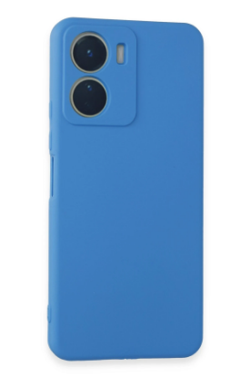 Newface Vivo Y16 Kılıf First Silikon - Mavi resmi