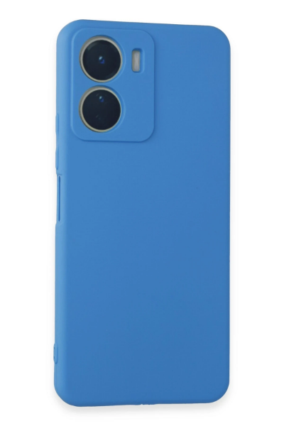 Newface Vivo Y16 Kılıf First Silikon - Mavi resmi