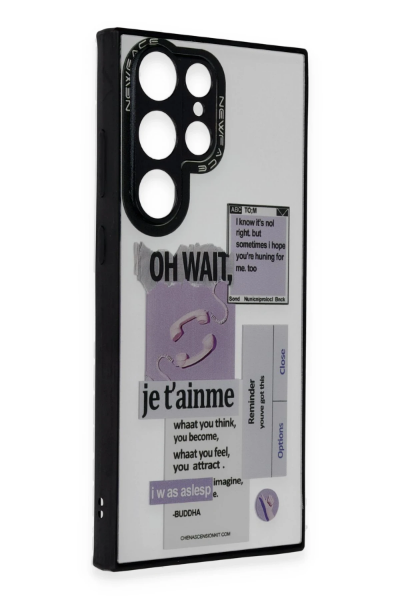 Newface Samsung Galaxy S24 Ultra Kılıf Mirror Desenli Kapak - Mirror - 4 resmi